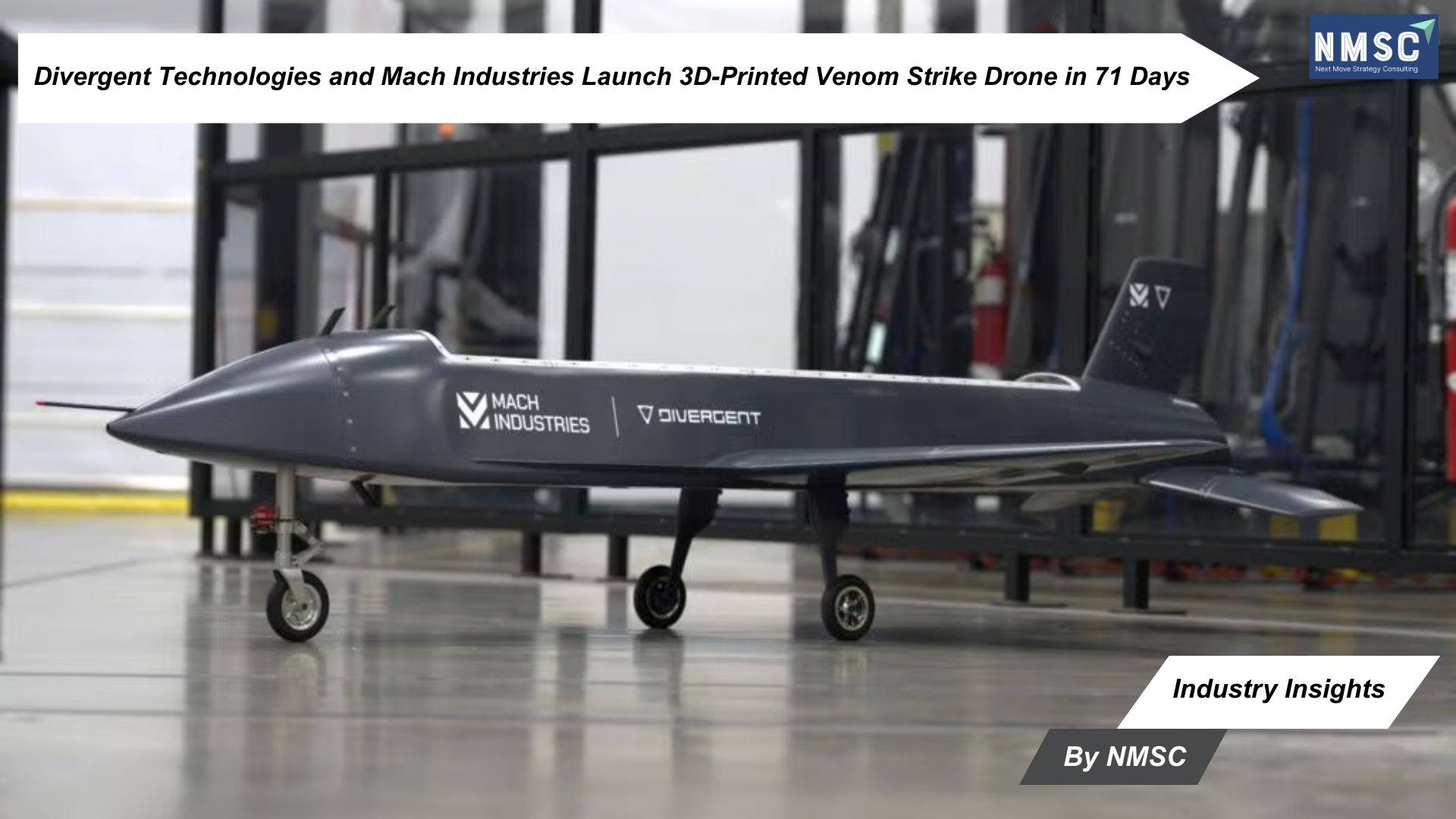 Divergent Technologies and Mach Industries Launch 3D-Printed Venom Strike Drone in 71 Days