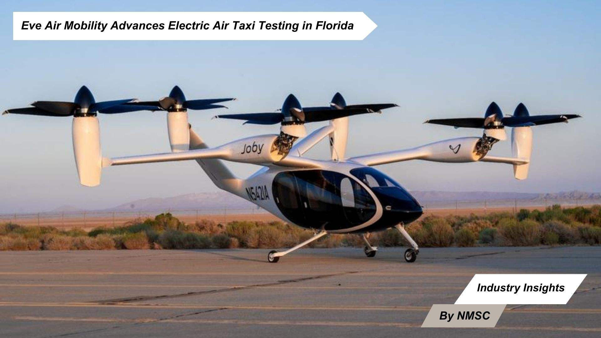 Eve Air Mobility Advances Electric Air Taxi Testing in Florida