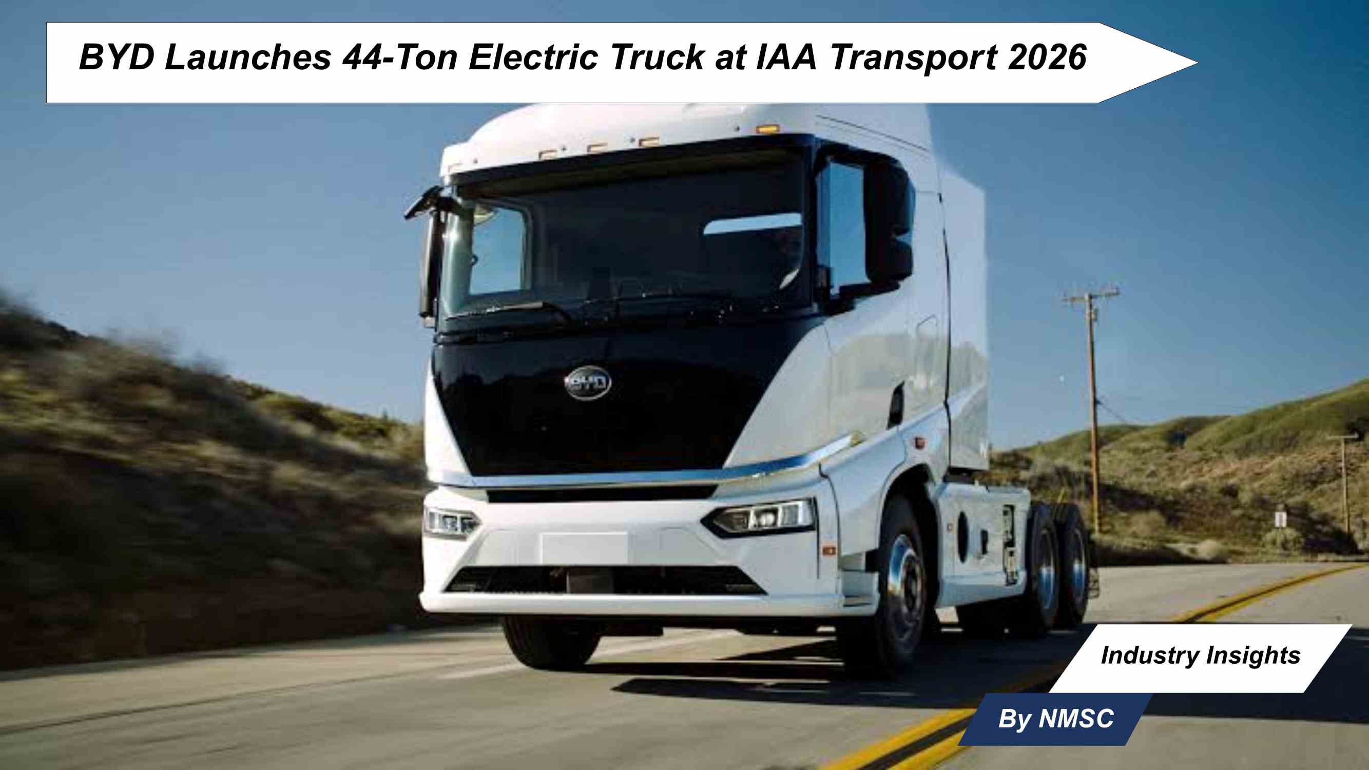 BYD Launches 44-Ton Electric Truck at IAA Transport