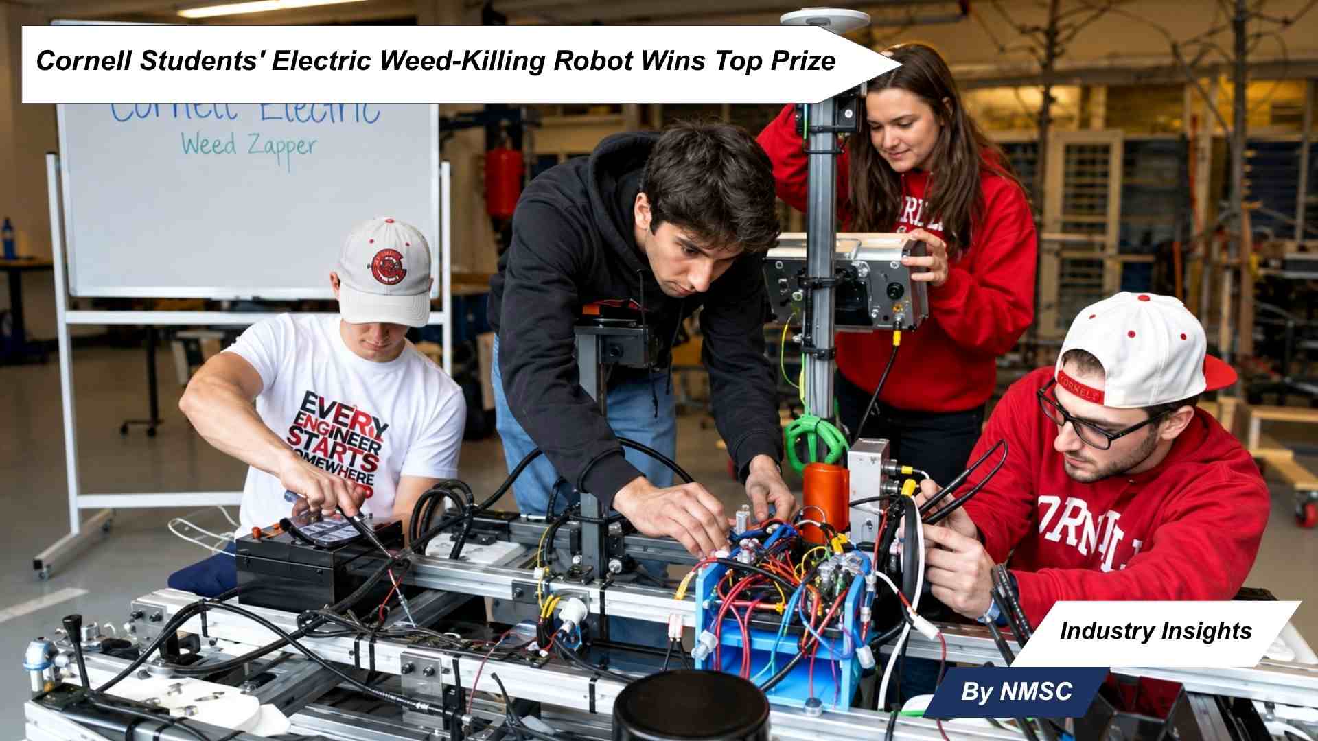 Cornell Students' Electric Weed-Killing Robot Wins Top Prize