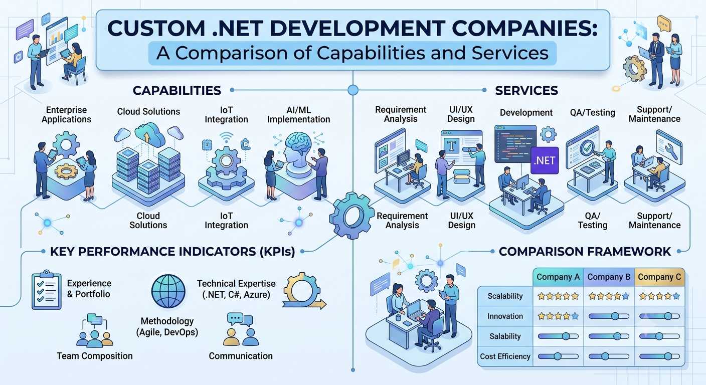 Custom .NET Development Companies: A Comparison of Capabilities and Services