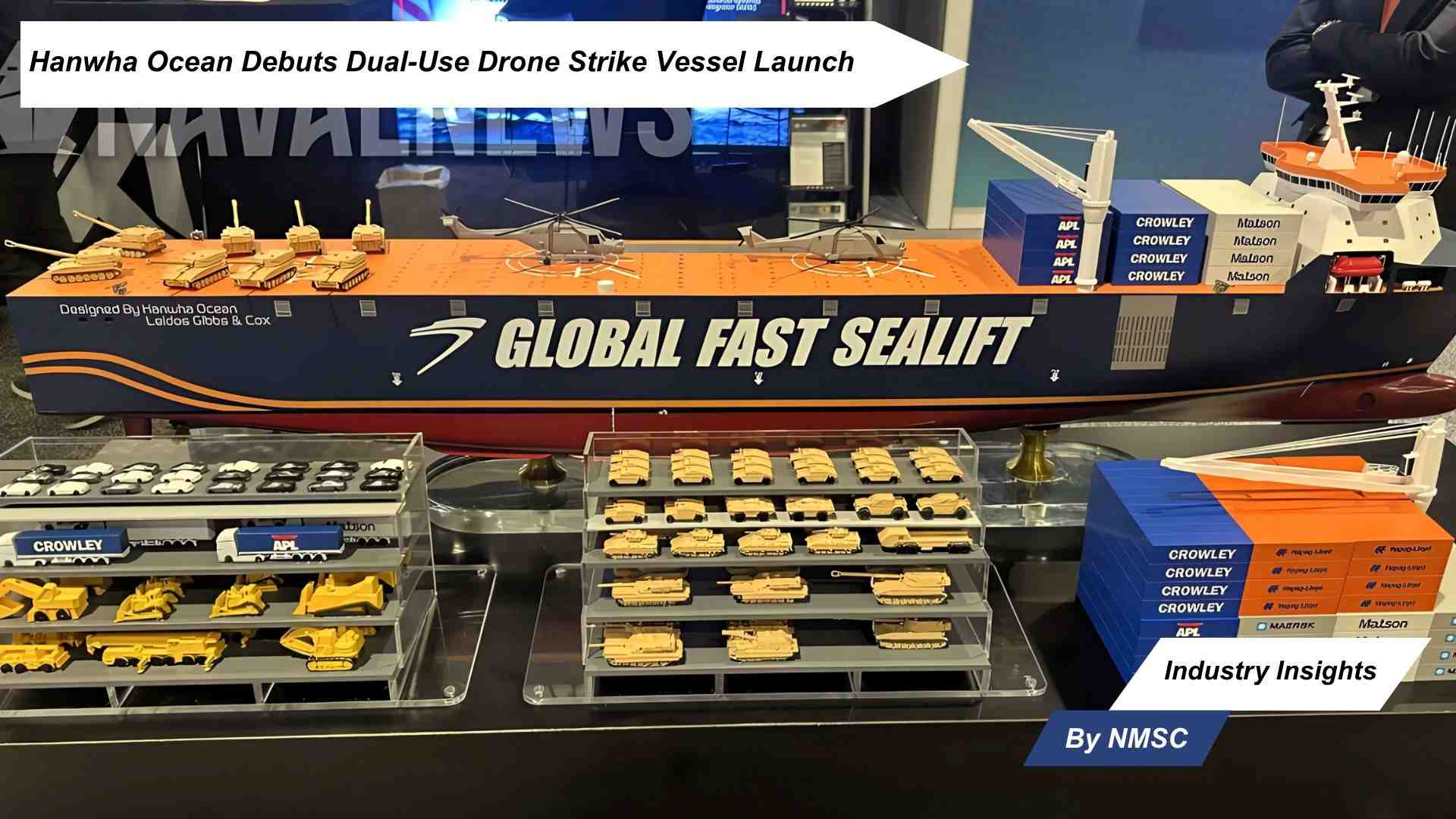 Hanwha Ocean Debuts Dual-Use Drone Strike Vessel Launch