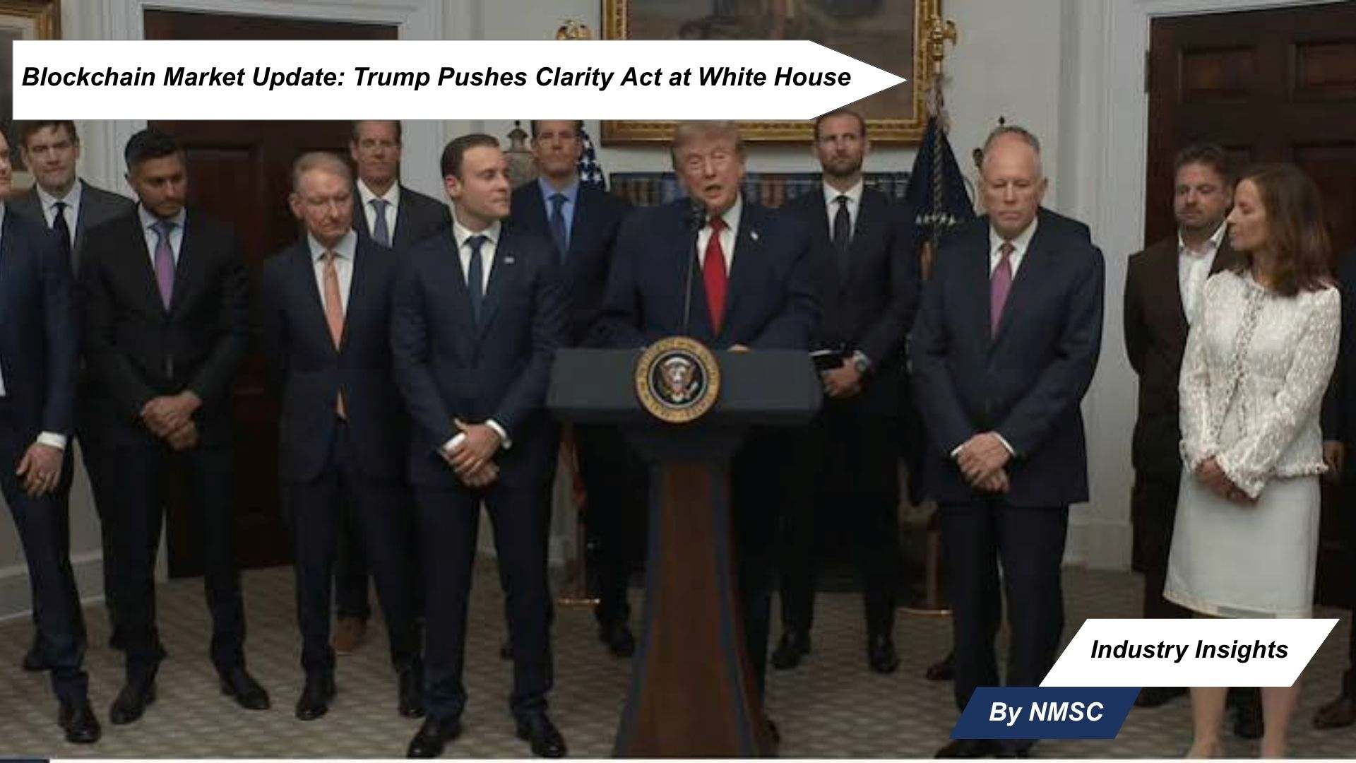 Blockchain Market Update: Trump Pushes Clarity Act at WhiteHouse