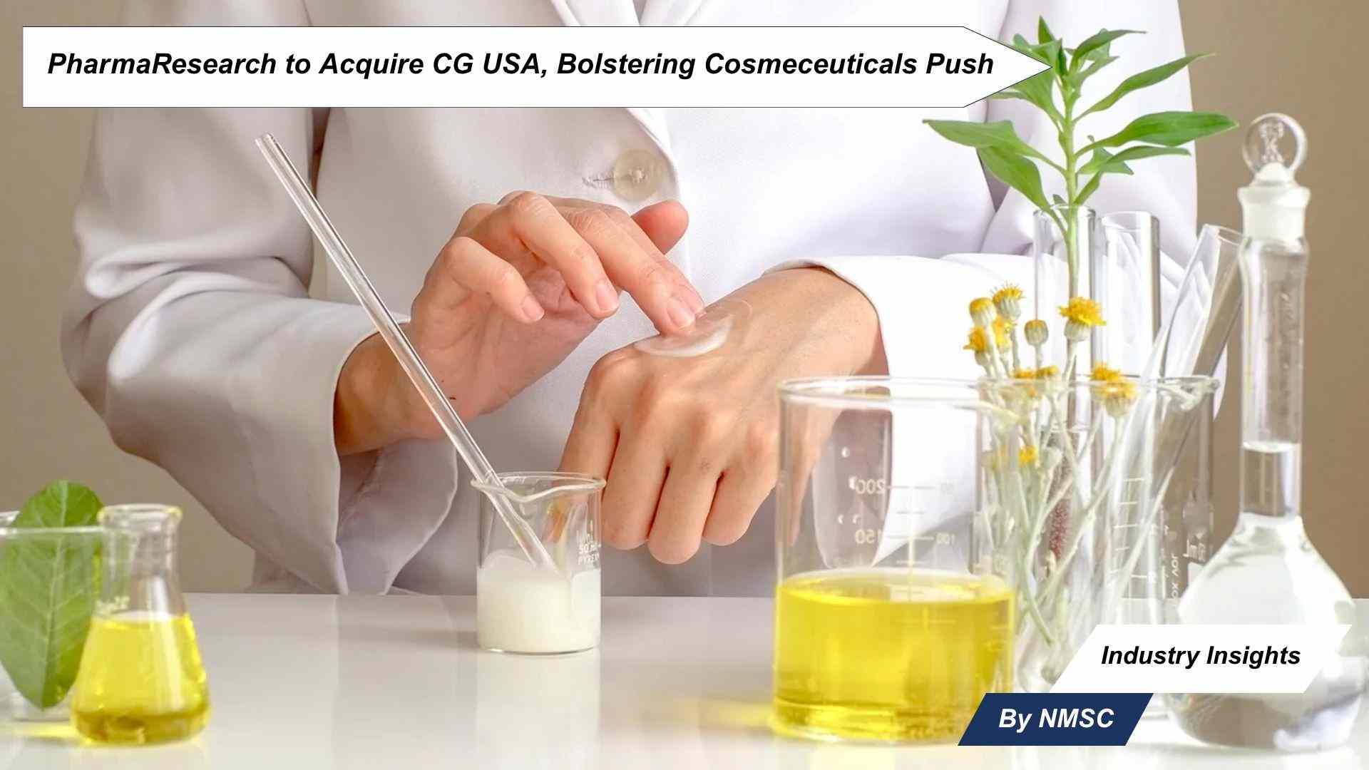 PharmaResearch to Acquire CG USA, Bolstering Cosmeceuticals Push
