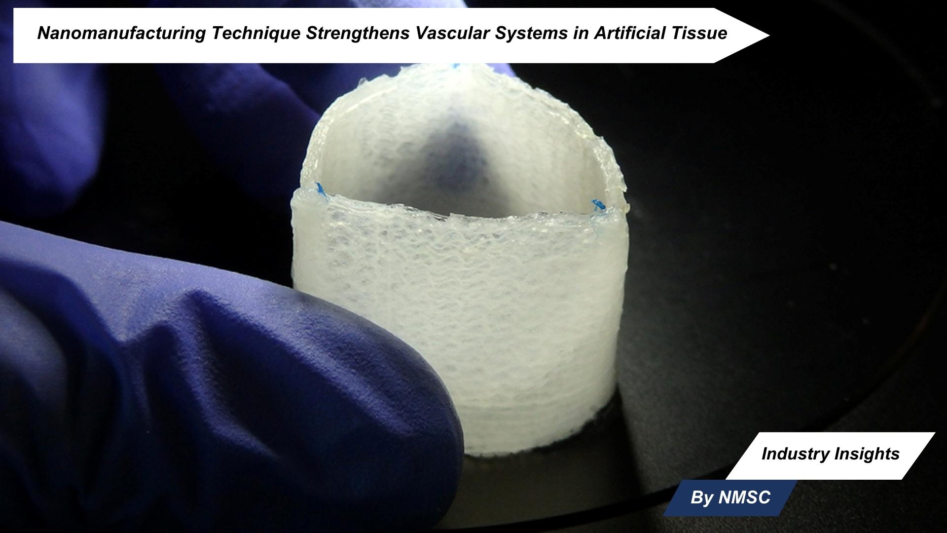 Nanomanufacturing Technique Strengthens Vascular Systems in Artificial Tissue