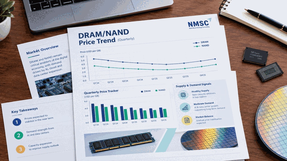DRAM/NAND Price Tracker: Quarterly Trends, 2025–2026