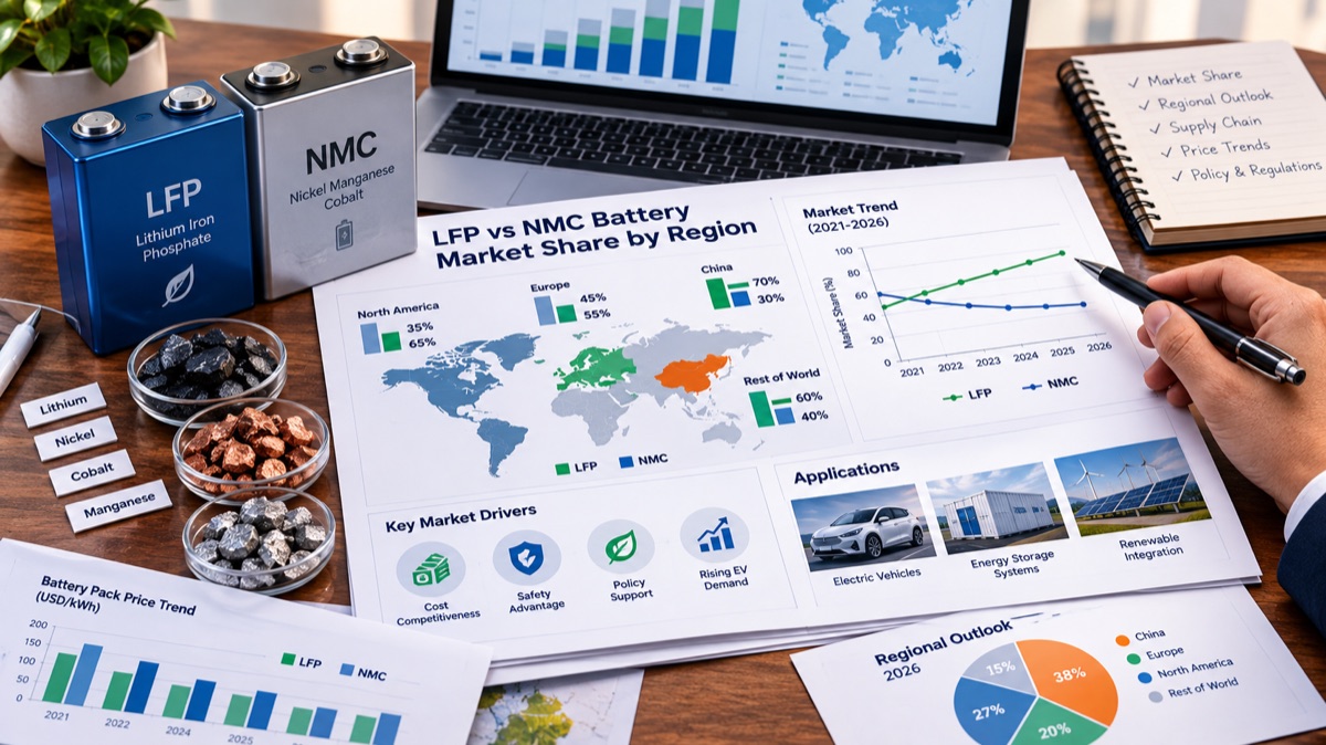 LFP vs NMC Battery Market Share: China’s Global Lead