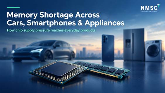 Memory Shortage Impacts Cars, Smartphones & Appliances