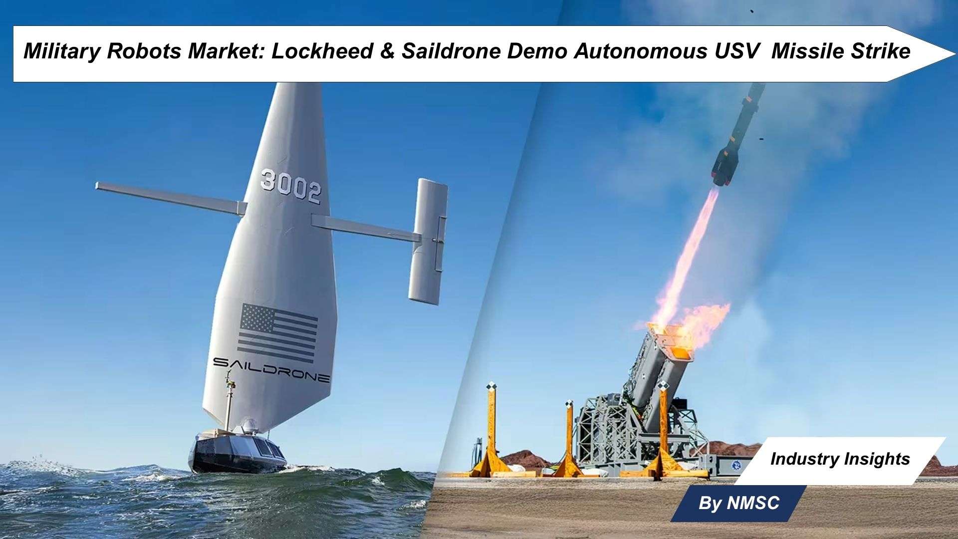 Military Robots Market: Lockheed & Saildrone Demo Autonomous USV Missile Strike