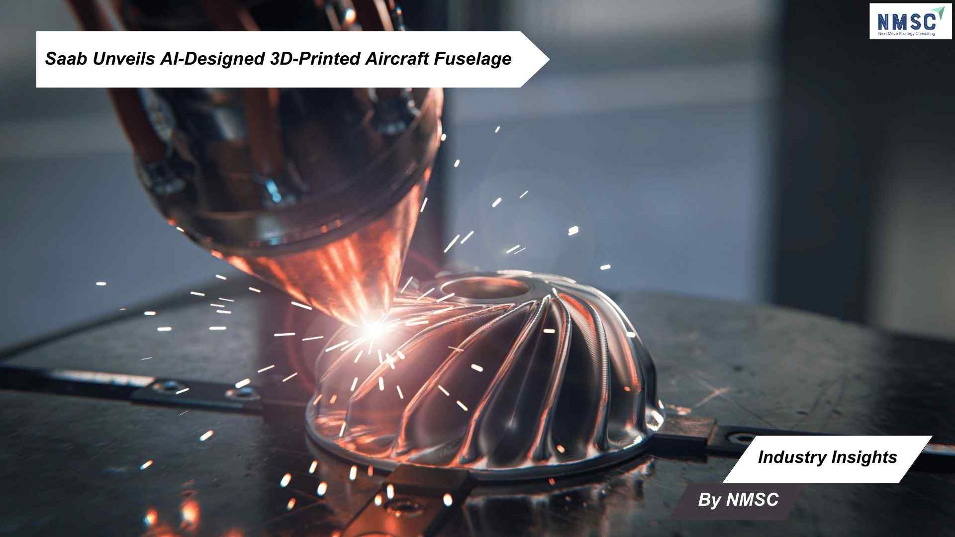 Saab Unveils AI-Designed 3D-Printed Aircraft Fuselage