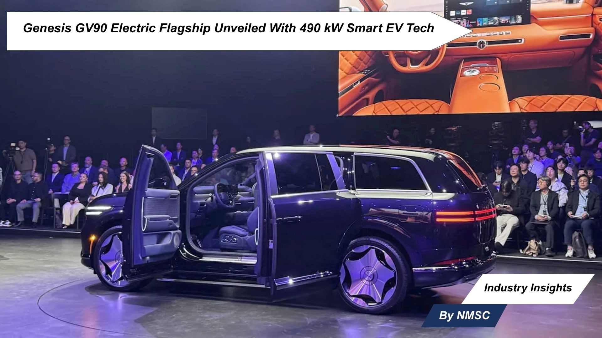 Genesis GV90 Electric Flagship Unveiled With 490 kW Smart EV Tech