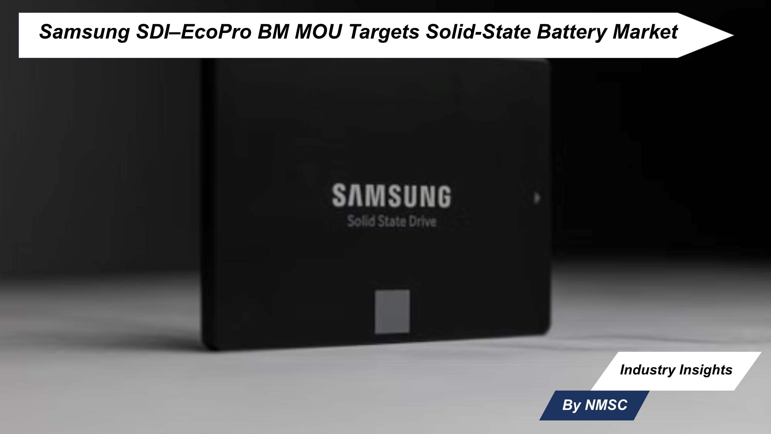 Samsung SDI–EcoPro BM MOU Targets Solid-State Battery Market