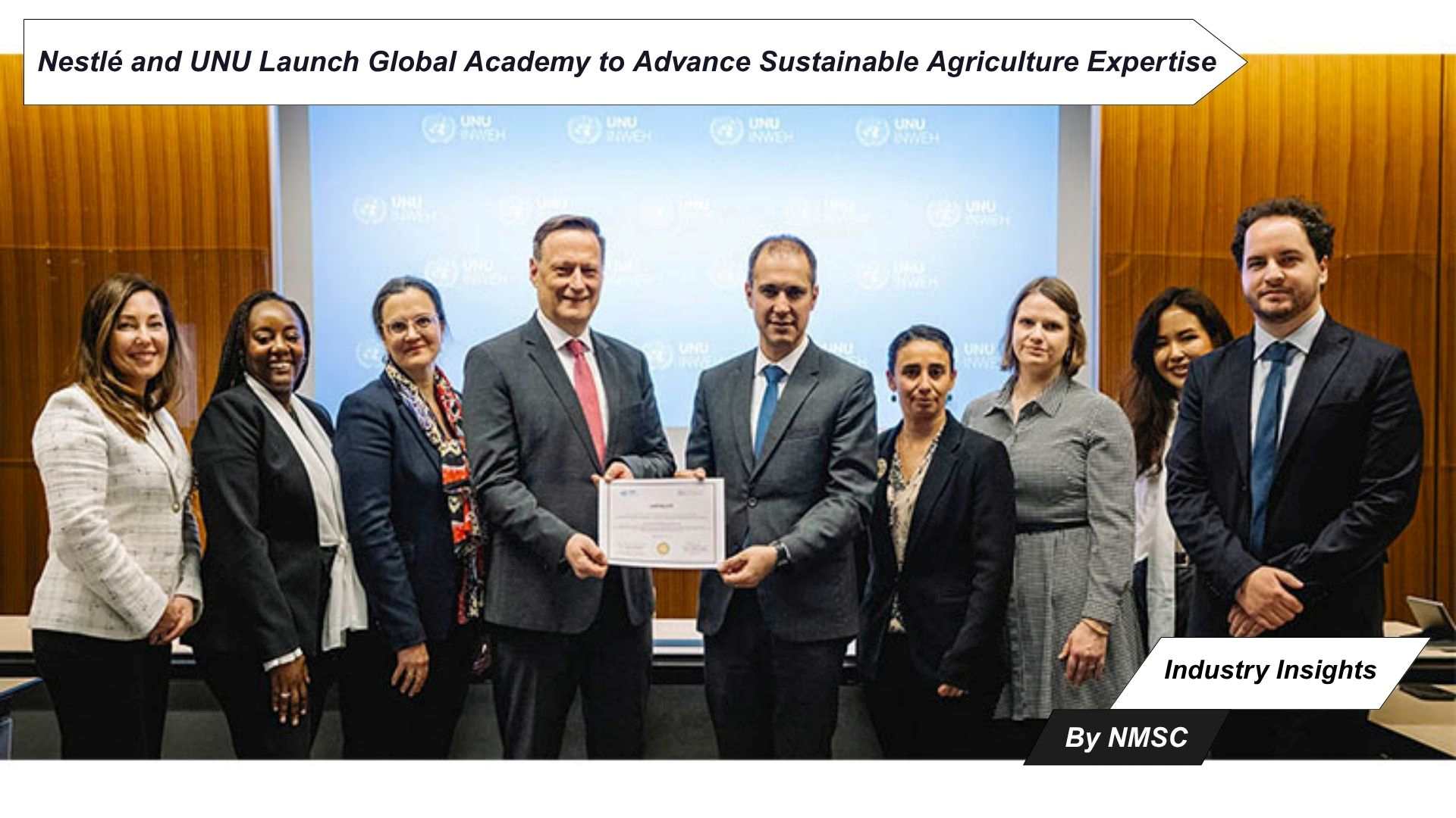 Nestlé and UNU Launch Global Academy to Advance Sustainable Agriculture Expertise